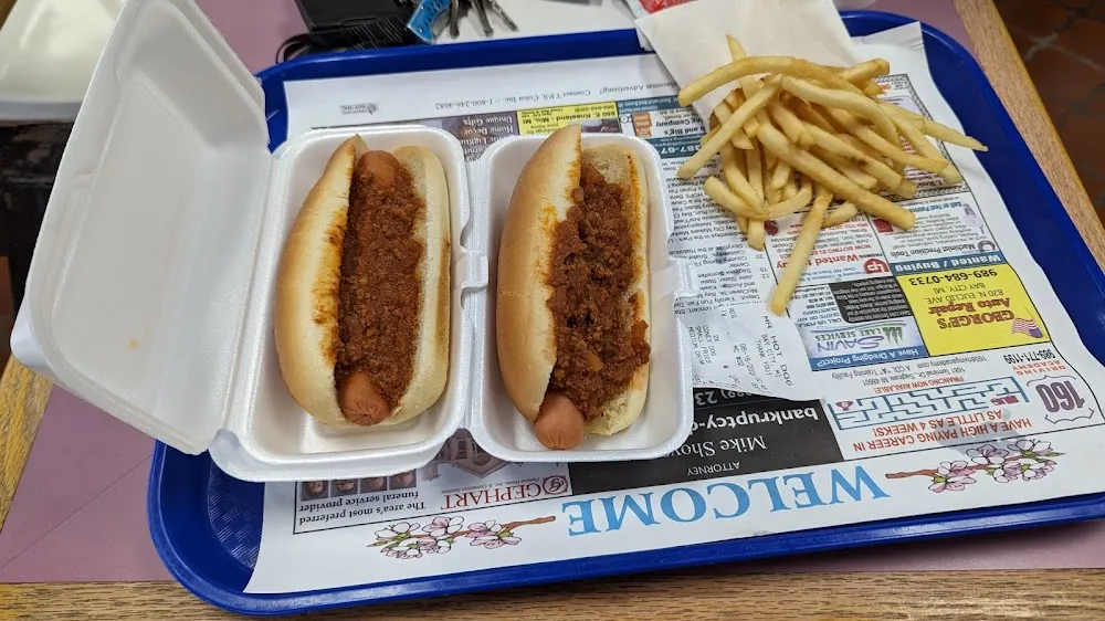 Basic Coneys and French Fries